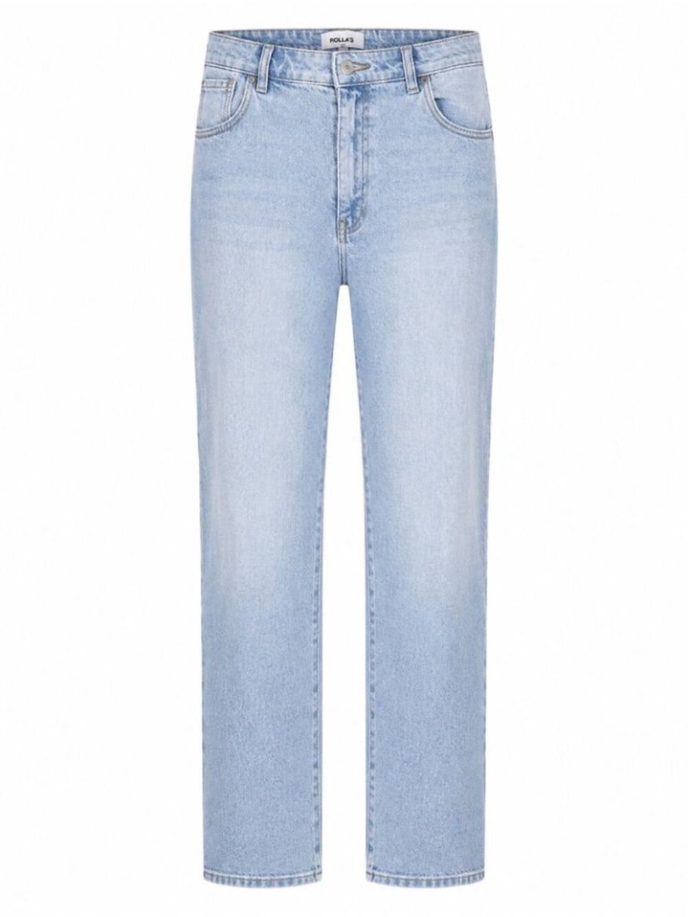 REVOLVE Rolla's Original High Rise Straight Jeans Light Wash 32 Minimalist Denim